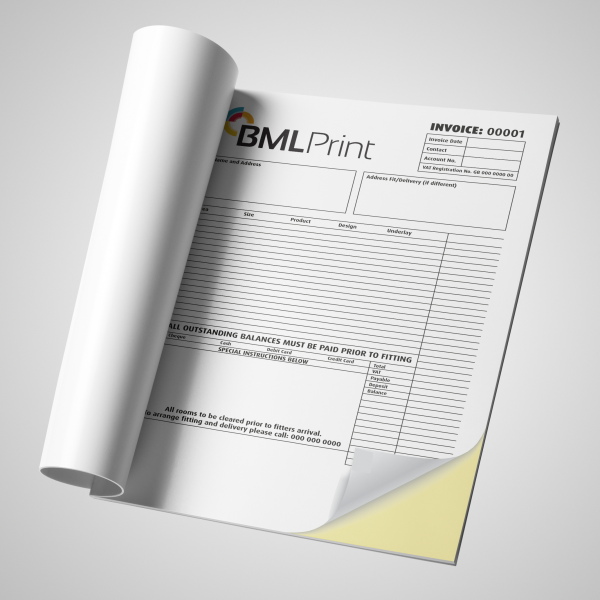 NCR Personalised Invoice Books